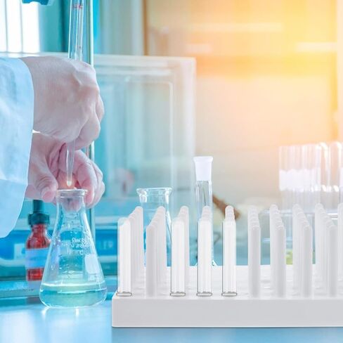 3 قطعة مجفف بلاستيكي حامل لحامل المختبر يستخدم رف التجفيف أنبوب اختبار التصريف in Kuwait