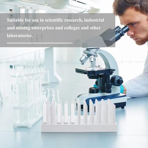 3 قطعة مجفف بلاستيكي حامل لحامل المختبر يستخدم رف التجفيف أنبوب اختبار التصريف in Kuwait