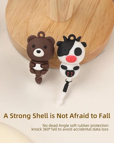 Cute USB Flash Drive Animal Series, Portable & Waterproof Thumb Drive Small Memory Stick with Key-Hole Design,Gift for Friend Families in Saudi Arabia