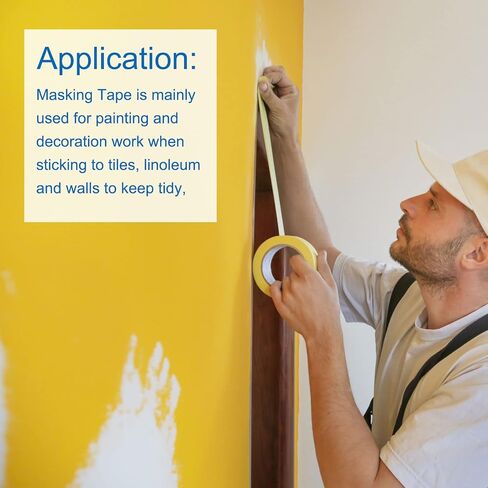 DMiotech 3 قطع 1 بوصة × 21 ياردة شريط لاصق للرسامين للحرف اليدوية، ووضع العلامات، DIY ديكور أخضر فاتح in Saudi Arabia