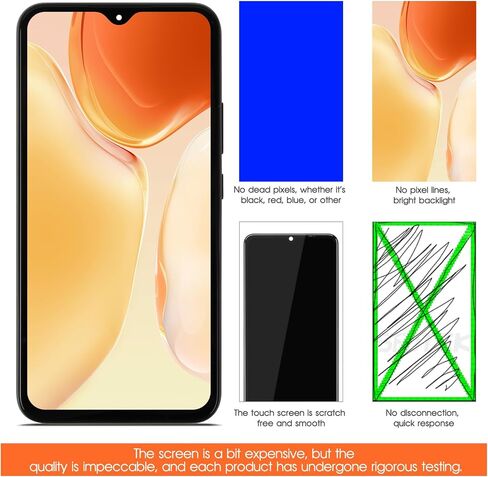 قطع غيار شاشة INCELL لهاتف Samsung Galaxy A34 لشاشة Samsung A34 LCD SM-A346E SM-A346B SM-A346M قطع غيار تجميع شاشة تعمل باللمس مع إطار in Saudi Arabia