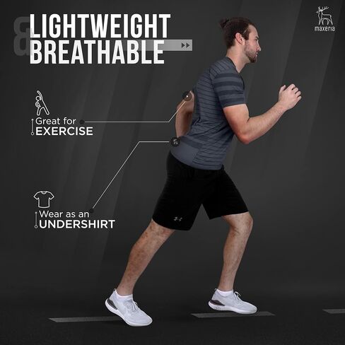 Workout Shirts for Men Slim Fit Graphic Tees Men Dry Fit T Shirts for Men Sports Gym Workout Tops in Saudi Arabia