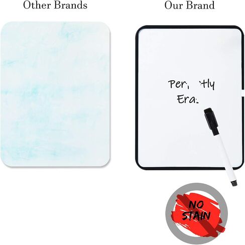 PTY Magnetic Dry Erase Board 6" x 8" with Magnetic Marker and 2 Magnets - Mini Whiteboard for School Locker, Fridge, Office, Home (Black Framed) in Saudi Arabia