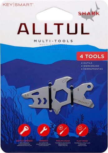 KeySmart AllTul Owl - مجموعة أدوات متعددة الأغراض لسلسلة المفاتيح 4 في 1 للحمل اليومي مع AllTul Bear وAllTul Shark in Kuwait