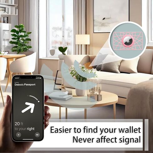 WALNEW AirTag Wallet Holder 2 Pack, Ultra Slim Thin Credit Card Size Case for Air Tags, 0.1 inch Thickness Airtag Holder for Purse, Backpack, Clutch Bag, Handbag in Saudi Arabia