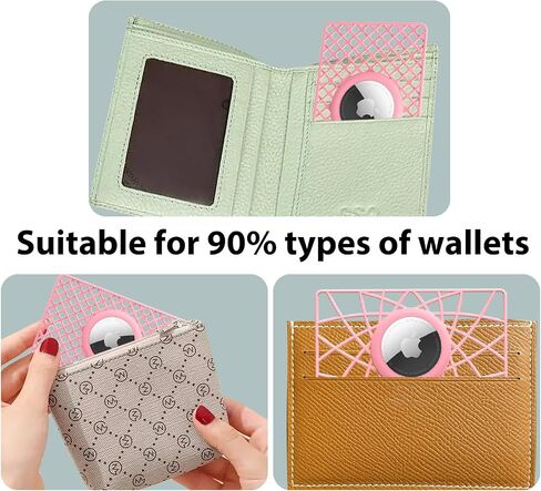 WALNEW AirTag Wallet Holder 2 Pack, Ultra Slim Thin Credit Card Size Case for Air Tags, 0.1 inch Thickness Airtag Holder for Purse, Backpack, Clutch Bag, Handbag in Saudi Arabia