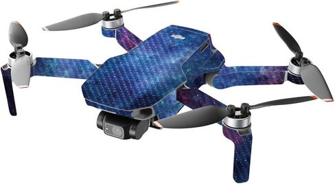 Mighty Skins Carbon Fiber Compatible with DJI Mini 2 Portable Drone - Acid Protective, Durable Textured Carbon Fiber Finish Easy to Apply, Remove, and Change Styles Made in The USA in Saudi Arabia
