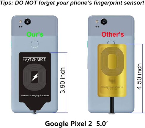 مستقبل شحن لاسلكي Qi Fast 10W محول شاحن لهاتف Samsung Galaxy A71 A70 A52 A53 A54 A42 5G A32 A03 A03S A02S A20 A21 A23 A12 A13 A14 A15 A7 Moto E7 Plus LG G5 USB Type C Android Quick Charge in Kuwait