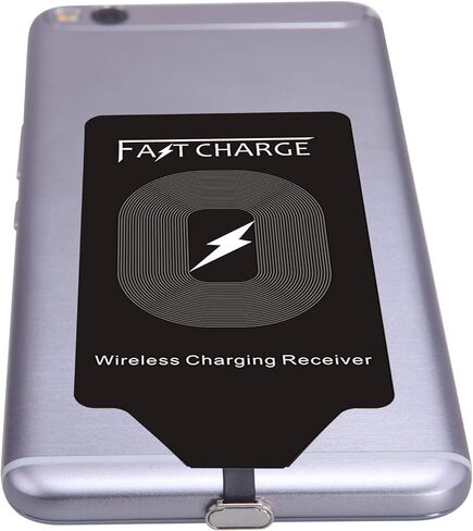 مستقبل شحن لاسلكي Qi Fast 10W محول شاحن لهاتف Samsung Galaxy A71 A70 A52 A53 A54 A42 5G A32 A03 A03S A02S A20 A21 A23 A12 A13 A14 A15 A7 Moto E7 Plus LG G5 USB Type C Android Quick Charge in Kuwait