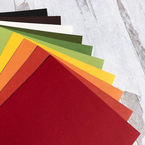 Cardstock Warehouse Seasons Autumn Colors - 8.5 x 11" - 100 lb / 270 Gsm Multipack Matte Premium Cardstock Paper Assortment - 50 Sheets in Kuwait