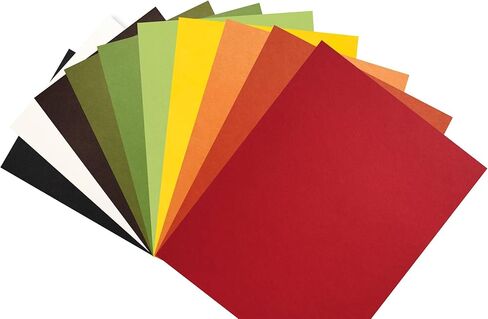 Cardstock Warehouse Seasons Autumn Colors - 8.5 x 11" - 100 lb / 270 Gsm Multipack Matte Premium Cardstock Paper Assortment - 50 Sheets in Kuwait