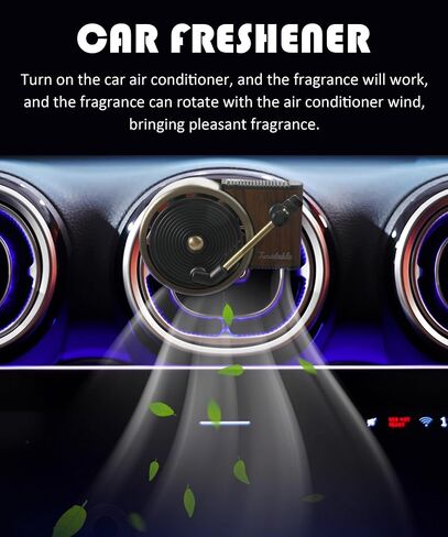 Car Air Freshener,Car Air Fresheners Vent Clips,Car Accessories Decoration Car Fresheners Album Cover Air Freshener, Record Player Car Fresheners for Women Music Fans Gift in Saudi Arabia