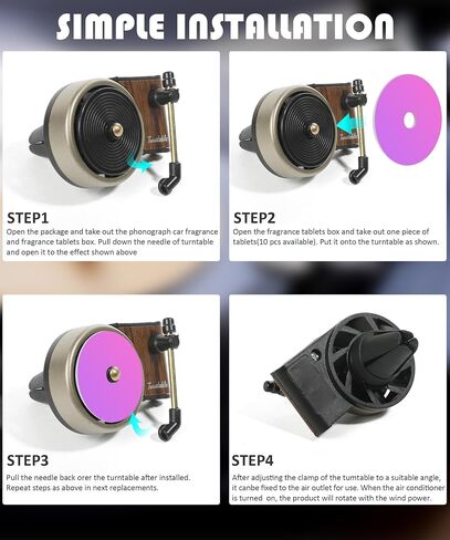 Car Air Freshener,Car Air Fresheners Vent Clips,Car Accessories Decoration Car Fresheners Album Cover Air Freshener, Record Player Car Fresheners for Women Music Fans Gift in Saudi Arabia