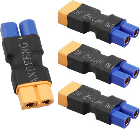 4-حزمة XT60 إلى EC3 موصل محولات لاسلكية لطائرة RC سيارة طائرة بدون طيار FPV شاحن بطارية ليبو ESC in Kuwait