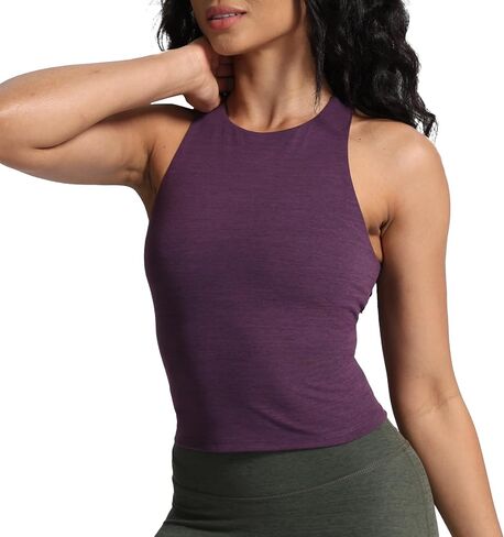 Aoxjox Corp Tank for Women Mid-Length Longline Workout Sports Kennedy Training Tank in Kuwait