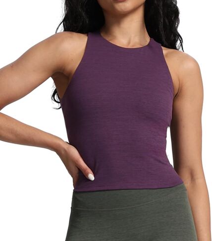 Aoxjox Corp Tank for Women Mid-Length Longline Workout Sports Kennedy Training Tank in Kuwait