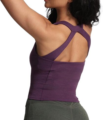 Aoxjox Corp Tank for Women Mid-Length Longline Workout Sports Kennedy Training Tank in Kuwait