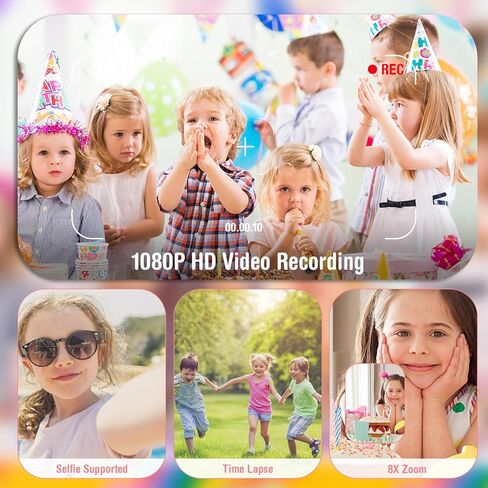 ألعاب الكاميرا للأطفال هدايا عيد الميلاد للبنين والبنات ألعاب الأطفال 3 4 5 6 7 8 9 10 11 12 سنة ألعاب للبنات كاميرا فيديو رقمية عالية الدقة للأطفال الصغار 5 ألعاب ألغاز مع بطاقة SD سعة 32 جيجابايت in Kuwait