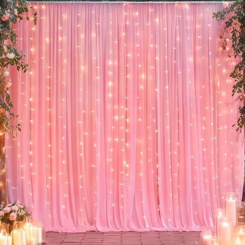 Ivory Backdrop Curtain for Wedding Parties Wrinkle Free Ivory Photo Curtains Backdrop Drapes Fabric Decoration for Baby Shower Photoshoot 5ft x 8ft,2 Panels in Saudi Arabia