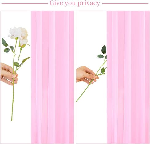 Ivory Backdrop Curtain for Wedding Parties Wrinkle Free Ivory Photo Curtains Backdrop Drapes Fabric Decoration for Baby Shower Photoshoot 5ft x 8ft,2 Panels in Saudi Arabia
