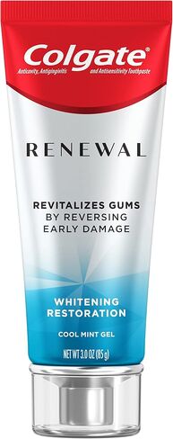 Colgate Renewal Gum Protection Whitening Toothpaste Gel, Mint Gel Toothpaste for Gingivitis and Teeth Whitening Restoration, Sugar Free, Enamel Safe, Gluten Free, Vegan, 2 Pack, 3 OZ Tubes in Saudi Arabia