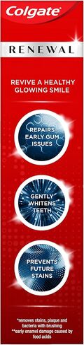 Colgate Renewal Gum Protection Whitening Toothpaste Gel, Mint Gel Toothpaste for Gingivitis and Teeth Whitening Restoration, Sugar Free, Enamel Safe, Gluten Free, Vegan, 2 Pack, 3 OZ Tubes in Saudi Arabia