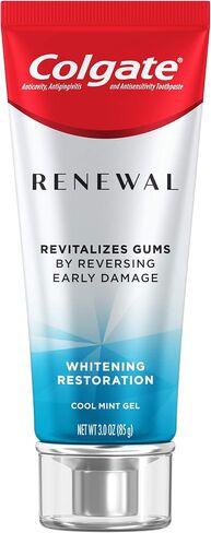Colgate Renewal Gum Protection Whitening Toothpaste Gel, Mint Gel Toothpaste for Gingivitis and Teeth Whitening Restoration, Sugar Free, Enamel Safe, Gluten Free, Vegan, 2 Pack, 3 OZ Tubes in Saudi Arabia