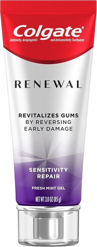 Colgate Renewal Gum Protection Whitening Toothpaste Gel, Mint Gel Toothpaste for Gingivitis and Teeth Whitening Restoration, Sugar Free, Enamel Safe, Gluten Free, Vegan, 2 Pack, 3 OZ Tubes in Saudi Arabia