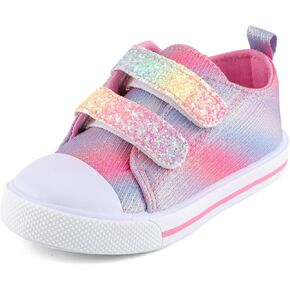 KAKU NANU Toddler Sneakers for Boys and Girls, Cute Cartoon Kids Soft Walking Shoes with Hook and Loop