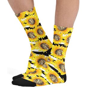 Crew Socks for Men Women, Novelty Mid-Calf Socks Casual Funny Crazy Dress Socks