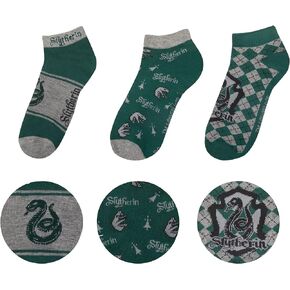 Cinereplicas Harry Potter - Ankle Socks Slytherin (Set of 3) - Official License