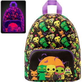 Lounge Fly The Nightmare Before Christmas Neon Blacklight Print Mini Backpack