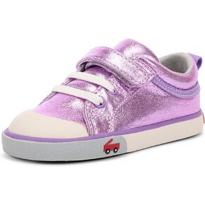 See Kai Run Kristin - Fan Favorite Sneakers for Little Girls, Purple Shimmer 12.5