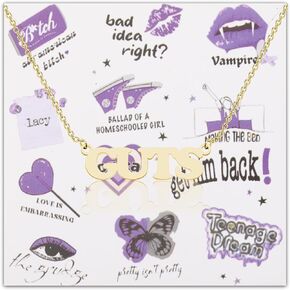 KEYCHIN Guts Musical Necklace Singer Lyric Fans Gifts Guts Music Album Jewelry For Women Girls