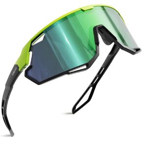 Sports Sunglasses for Men Women, Ideal for Cycling Baseball Fishing Running Bike Glasses, TR90 Unbreakable Frame