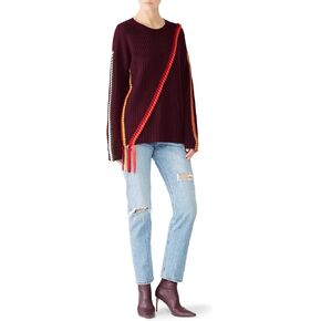 Derek Lam 10 Crosby Rent The Runway Pre-Loved Braided Asymmetrical Sweater