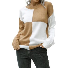 سترة نسائية من DRESSFO بلوفر منسوج بياقة دائرية وأكمام طويلة سترة غير رسمية بأزرار وهمية لخريف وشتاء in Kuwait