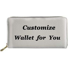 Showudesigns Pug Dog Long Wallet for Women Girls Cute Animal Print Zipper PU Leather Clutch Handbag Card Holder Organizer Multi-purpose Purse