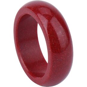 Glowave Fengshui Cinnabar Ring, Feng Shui Ring for Men Women, Anillo Feng Shui De La Buena Suerte, Lucky Wealth Buddhis Amulet Band Ring, Lucky Fengshui Decor for Wealth Luck Happiness