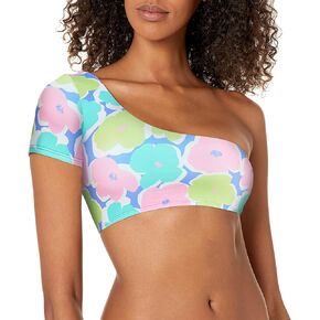 EIDON Women's Standard Bria One Shoulder Bikini Top Swimsuit