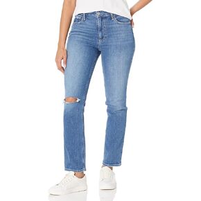 PAIGE Women's White Noise Grand Hem Jeans
