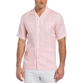 Cubavera Men's 100% Linen Four-Pocket Short Sleeve Button-Down Guayabera Shirt (Size Small - 5X) in Kuwait