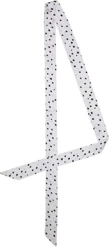 Allegra K Women Star Print Skinny Scarf Neck Scarves Double Sided Neckerchief Hair Wrap in Saudi Arabia