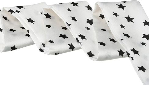 Allegra K Women Star Print Skinny Scarf Neck Scarves Double Sided Neckerchief Hair Wrap in Saudi Arabia