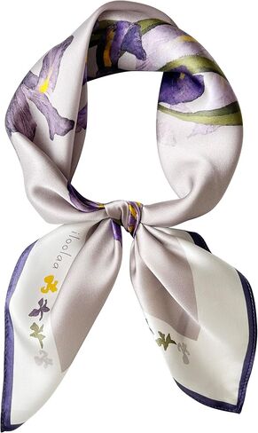 100% Pure Mulberry Silk Scarfs Neck Scarf for Women Medium Square Scarf Neckerchief Girl Silk Hair Scarf 27" x 27" in Saudi Arabia