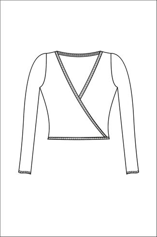 ارتدي قطعة علوية ملفوفة من Moi Carmen للرقص/الباليه، من الإيلاستان الأكريليك المحبوك للأطفال in Kuwait