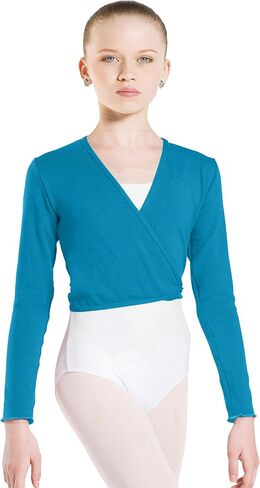 ارتدي قطعة علوية ملفوفة من Moi Carmen للرقص/الباليه، من الإيلاستان الأكريليك المحبوك للأطفال in Kuwait