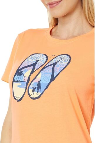 تي شيرت Life is Good Flip-Flops Tropical Sunset بأكمام قصيرة Crusher™-Lite in Kuwait