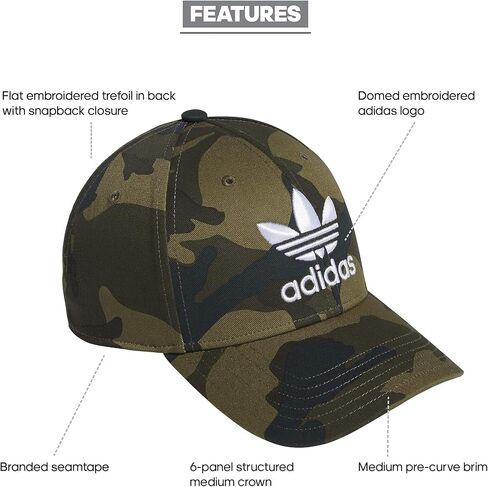 قبعة Adidas Originals للرجال Icon Precurve Snapback in Saudi Arabia