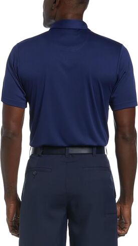 PGA TOUR Men's Double Knit Print Short Sleeve Golf Polo Shirt with Sun Protection in Saudi Arabia